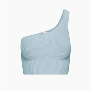 Babaton knit one-shoulder cropped tank size M